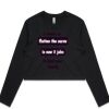 AS Colour Long Sleeve Crop Thumbnail