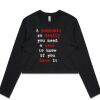 AS Colour Long Sleeve Crop Thumbnail